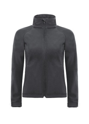 Hooded Softshell/women / B&C JW937 M-Dark Grey