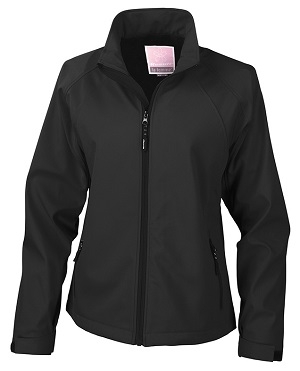 Damen Base Layer Soft Shell Jacke / Result R128F S-Black