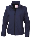 Damen Base Layer Soft Shell Jacke / Result R128F S-Navy