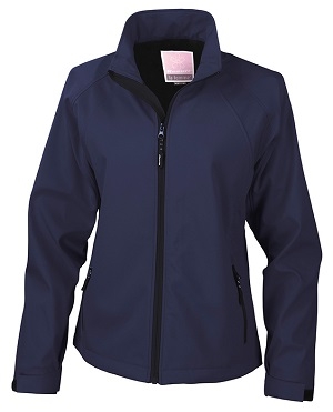 Damen Base Layer Soft Shell Jacke / Result R128F XL-Navy