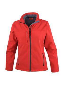 Ladies Classic Softshell Jacket / Result R121F L (14)-Red