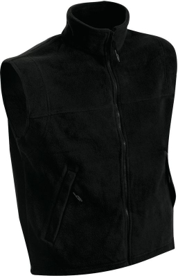Fleece Vest / James Nicholson JN045 M-Black