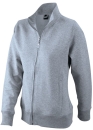 Sweatjacke Damen / James & Nicholson JN052 XL-Grey Heather