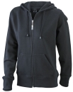 Kapuzen-Sweatjacke Damen / James & Nicholson JN053 S-Black