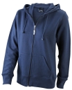 Kapuzen-Sweatjacke Damen / James & Nicholson JN053 L-Navy