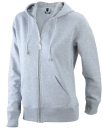 Kapuzen-Sweatjacke Damen / James & Nicholson JN053 XL-Grey Heather