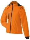 Ladies Winter Softshell Jacket / James & Nicholson JN1001 S-Orange