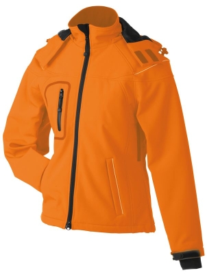 Ladies Winter Softshell Jacket / James & Nicholson JN1001 M-Orange