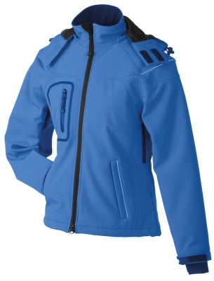 Ladies Winter Softshell Jacket / James & Nicholson JN1001 L-Aqua