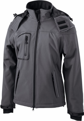 Ladies Winter Softshell Jacket / James & Nicholson JN1001 L-Carbon