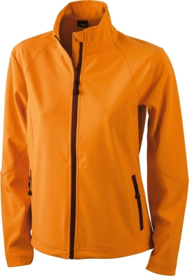 Ladies Softshell Jacket / James & Nicholson JN1021 M-Orange