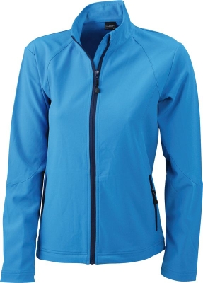 Ladies Softshell Jacket / James & Nicholson JN1021 XL-Azur
