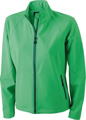 Ladies Softshell Jacket / James & Nicholson JN1021 2XL-Green