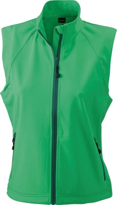 Ladies Softshell Vest / James & Nicholson JN1023 S-Green