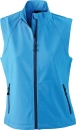 Ladies Softshell Vest / James & Nicholson JN1023 S-Azur