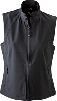 Ladies Softshell Vest / James & Nicholson JN1023 M-Black