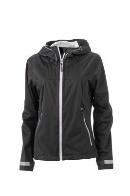 Ladies Outdoor Jacket / James&Nicholson JN1097 S-Black/Silver