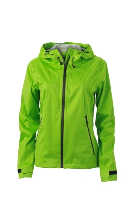 Ladies Outdoor Jacket / James&Nicholson JN1097 M-Spring-Green/Iron-Grey