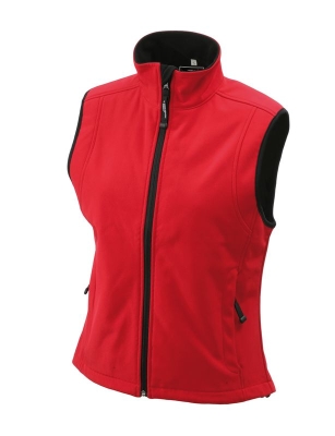 Ladies Softshell Vest / James NicholsonJN138 3XL-Red