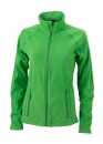 Ladies Structure Fleece Jacket / James Nicholson JN596 M-Green/ Dark-green
