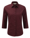 Ladies 3/4 Sleeve Easy Care Fitted Shirt / Russell 0R946F0