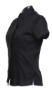 Womens Tailored Fit Mandarin Collar SSL / Kustom Kit KK736 XS-Black