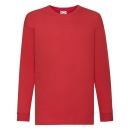 Kinder Langarm Shirt Baumwolle bis Gr.164 / Fruit of the Loom 61-007-0
