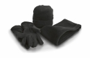 Fleece Winter Set, Mütze, Schal, Handschuhe bis Gr.L...