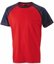 Herren Raglan-T-Shirt bis Gr.3XL / James & Nicholson JN010
