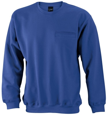Mens Round Sweat Pocket / James & Nicholson JN924