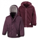 Kinder Wendejacke /Result R160J M/128 Burgundy