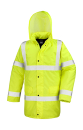 Core High Viz Motorway Coat Sicherheitsjacke, Kapuze /...