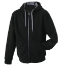 Mens Doubleface Jacket / James & Nicholson JN355 S-Black/ Carbon