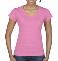 Ladies Softstyle® V-Neck T-Shirt bis Gr.2XL/ Gildan 64V00L
