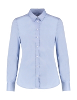 Womens Tailored Fit Stretch Oxford Shirt LS bis Gr.3XL / Kustom Kit KK782
