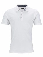 Herren Polo Shirt mit modischen Details bis Gr.3XL / James & Nicholson JN712
