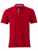 Herren Polo Shirt im Trachtenlook bis Gr.3XL / James & Nicholson JN716