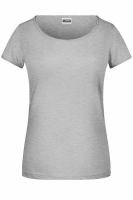 Ladies T-Shirt Rollsaum bis Gr.2XL / James & Nicholson 8001