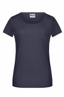 Ladies-T Shirt Pocket mit Brusttasche bis Gr.2XL / James & Nicholson 8003