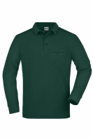 Mens Workwear Polo Pocket Longsleeve bis Gr.6XL / James & Nicholson JN866