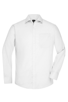 Mens Shirt Longsleeve Micro-Twill bis Gr.4XL / James & Nicholson JN682